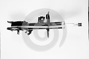 shock absorber on a white background.