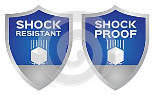 shock resistance icon . vector	