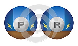 Shock resistance icon . vector