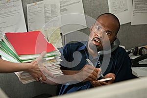 Shocked Office Worker