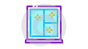 shockproof glass in window Icon Animation