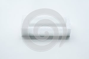 Shockproof material Expanded polyethylene, EPE foam  in white background