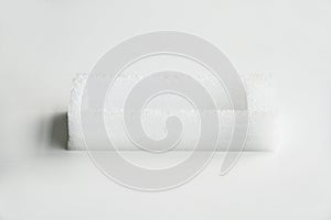 Shockproof material Expanded polyethylene, EPE foam  in white background,