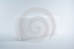 Shockproof material Polyethelene foam isolated on white background
