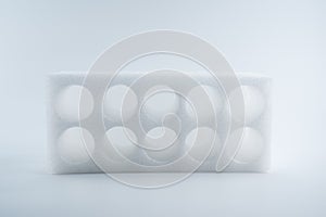 Shockproof material Polyethelene foam isolated on white background