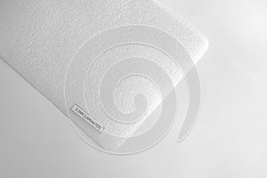 Shockproof material Polyethelene foam on white background