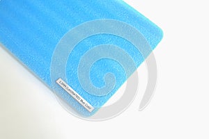 Shockproof material Polyethelene foam on white background