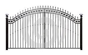 Shod gate with ornament