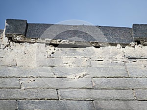 Shoddy roofing work by rouge trader, cowboy builder. Detail.