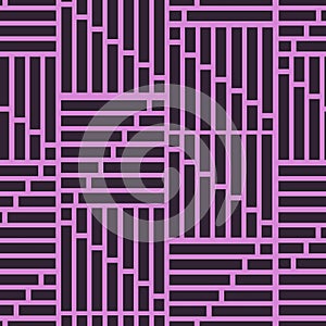 Seamless geometric pattern with rectangles. Vector abstract background.