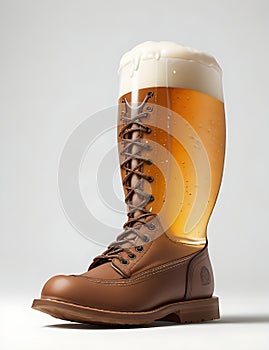 Shoe Booth Beer Glass represents masculinity Strong and classic