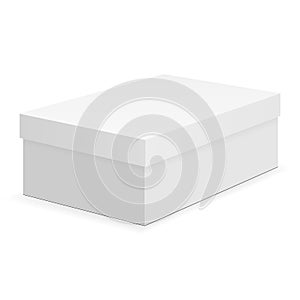 Shoe box mock up isolated