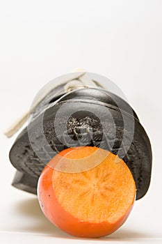 Shoe and fruit
