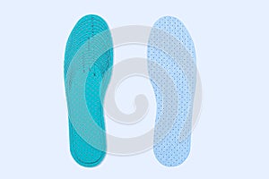 Shoe insoles  size chart. White background