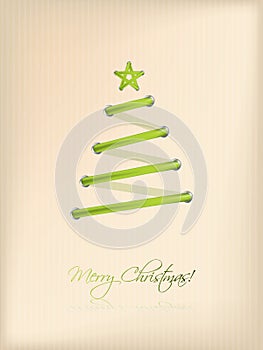 Shoe lace design christmas tree