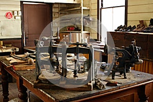 Shoe maker workshop