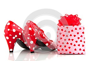 Shoe with present