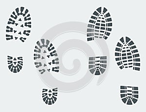 Shoe Prints Vector photo