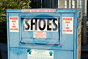 Shoe recycle bin