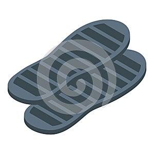 Shoe repair insoles icon, isometric style