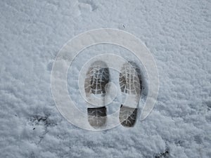 Shoe Shade On The Snow photo