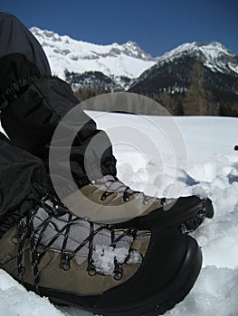 Shoe in Snow in Tirol / Tyrol