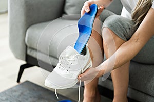 Shoe Sole In Footwear For Healthy Foot