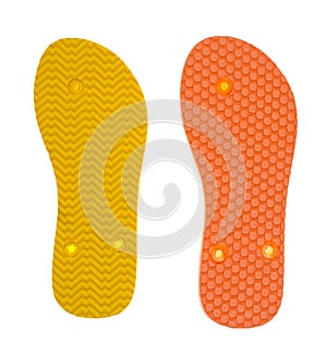 Shoe Sole Isolated on White Background.