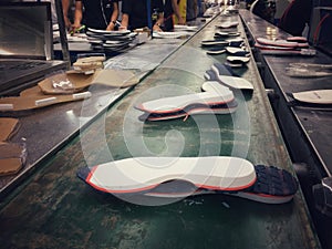Shoe sole making factory