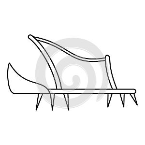 Shoe spike icon, outline style