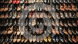 Shoe store - Stockphotography made with Generative AI tools photo