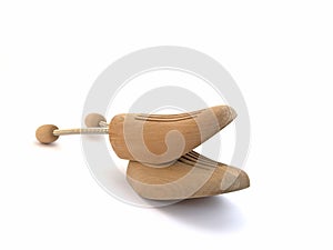 Shoe trees in a close-up