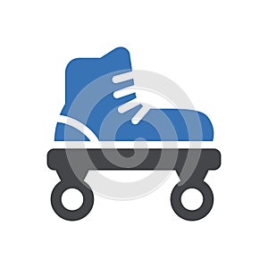 Shoe vector glyph colour icon