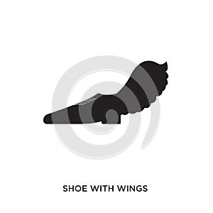 shoe with wings logo