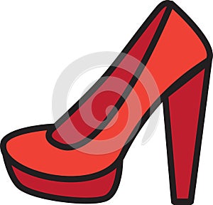 Shoe woman foot fashion and style clothing vector