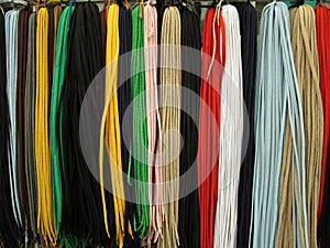 Shoelaces all colors photo