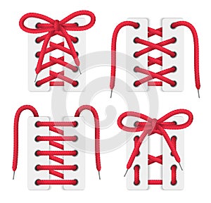 Shoelaces Realistic Set