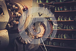Shoemaker studio craft polishing machines.