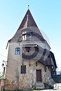 The Shoemakers` Tower in Sighisoara, Romania.