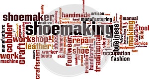 Shoemaking word cloud