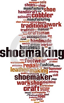 Shoemaking word cloud