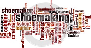 Shoemaking word cloud