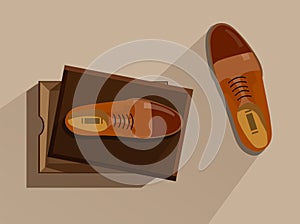 Shoes in box