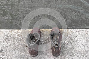 Shoes on the Danube Embankment in Budapest