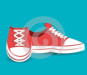 Shoes design, vector illustration.