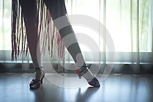 Obuv nohy žena taneční sál tanec učitel tanečník 