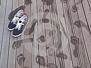 Shoes and Footprints photo