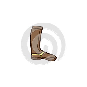 Shoes icon and background with flat design