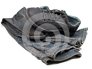 Shoes and jeans