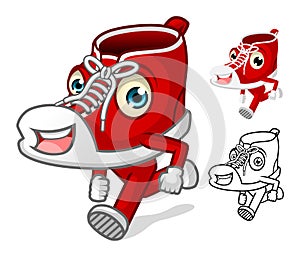 Shoes Mascot with Extremities Cartoon Character photo